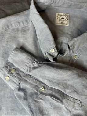 Coastal Summer Irish Linen Button Down Effortless Breathable Vacation Ready XL